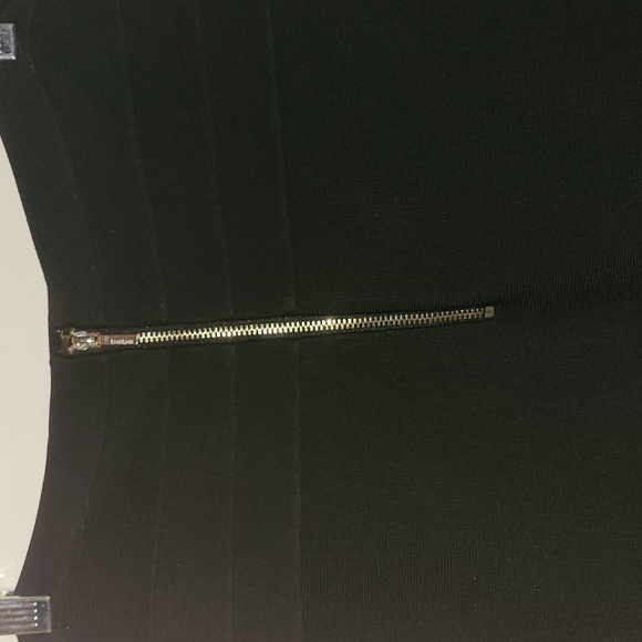 BEBE High Waisted Black Bodycon Bandage Skirt - Picture 7 of 7